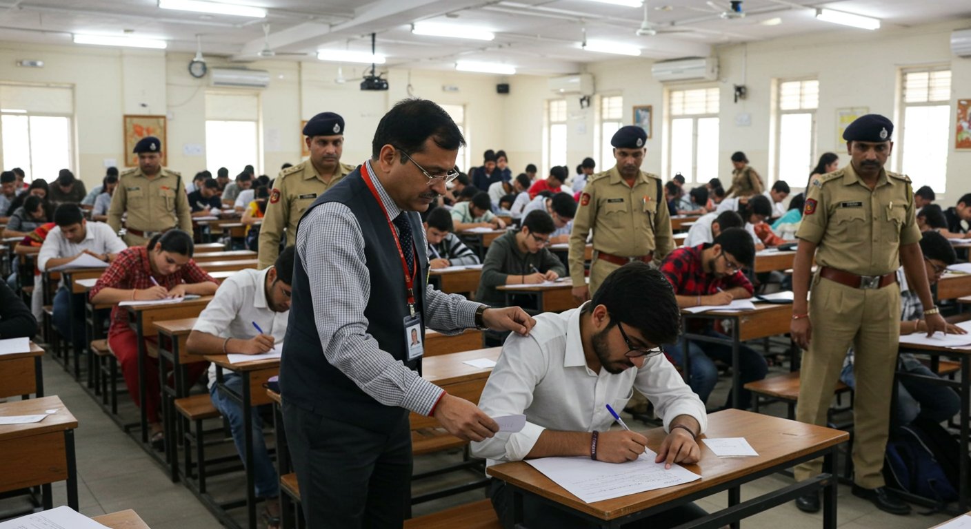 PET 2025: Exam held under strict surveillance, solvers caught in some districts; next phase in 48 districts on Sunday