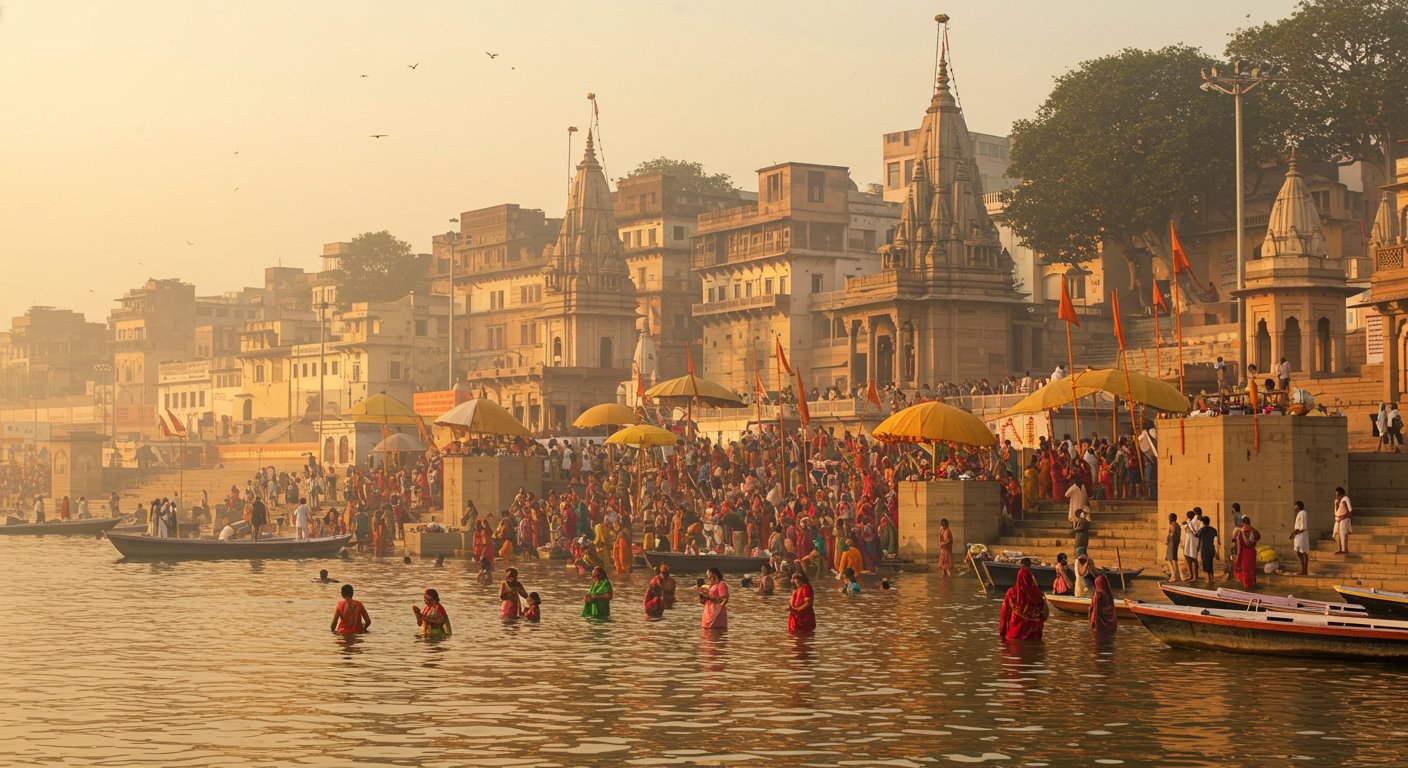 Spectacular Eclipse in Kashi: 25,000 Temples Closed, Millions of Devotees Bathed in Ganga.