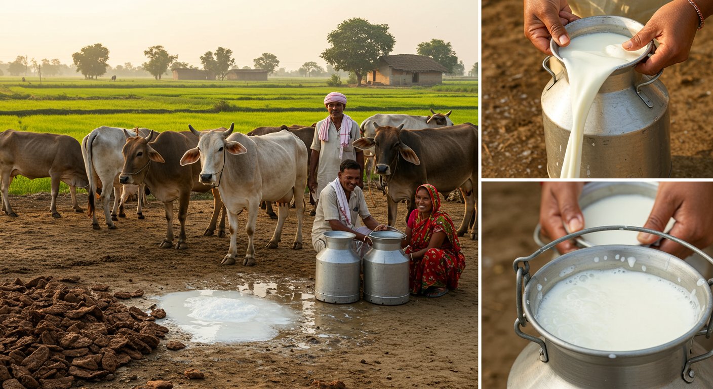 Uttar Pradesh Ranks No. 1 in Milk Production in the Country: Livestock Minister Targets Akhilesh, Says - 'He Found Cow Dung Smelly'