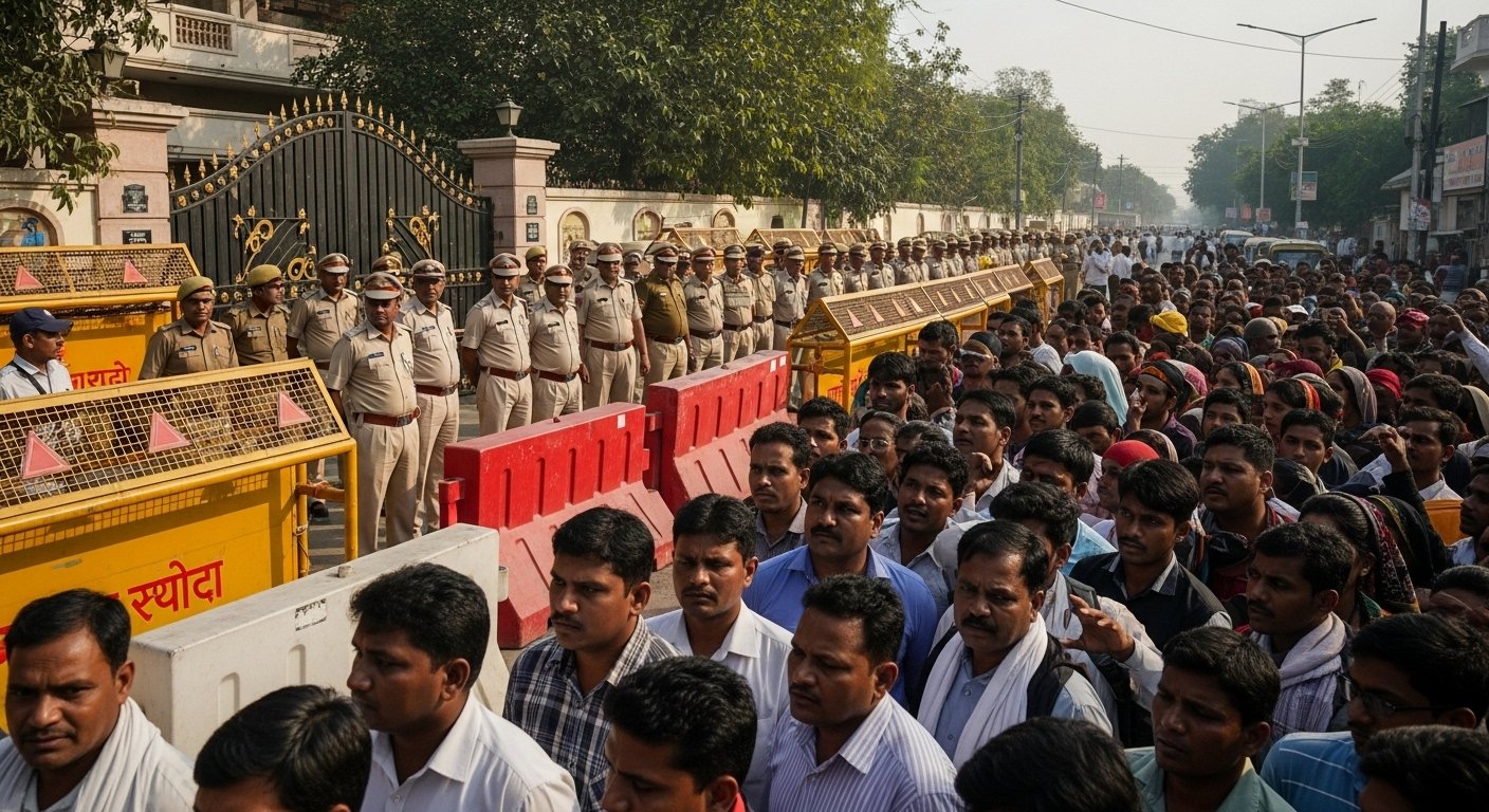 यूपी में सियासी उबाल: सपा सांसद रामजीलाल सुमन फिर घर में नजरबंद, पुलिस ने घेरा रास्ता; जुटी समर्थकों की भीड़