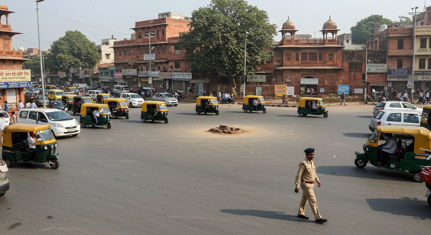 Agra Police's 'Plan B' to free Agra from traffic jams: No-parking within 100-meter radius of intersections.