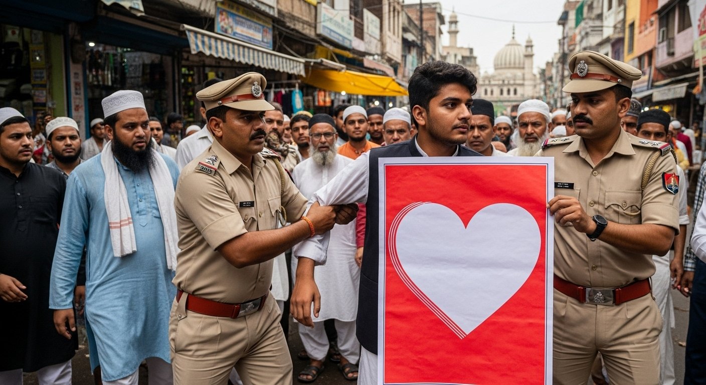 यूपी के सहारनपुर में जुमे की नमाज के बाद ‘आई लव मोहम्मद’ का पोस्टर लहराया, पुलिस ने तुरंत की बड़ी कार्रवाई