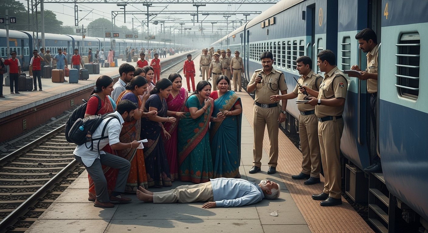 Prayagraj: Soldier's father dies in North East Express, commotion at station, family levels serious allegations