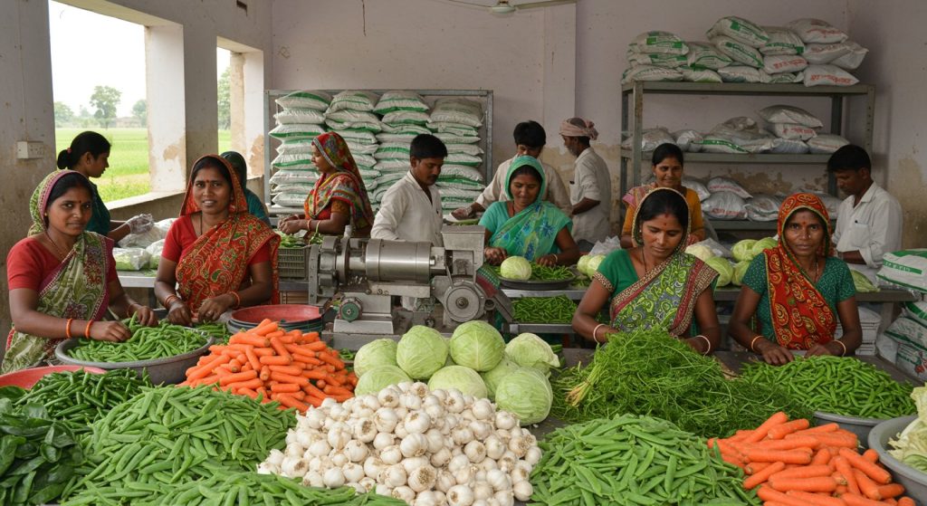 UP: Processing of Carrots, Peas, Garlic, Cabbage, and Mushrooms to Boost Farmers' Income, Create Thousands of New Jobs in Villages