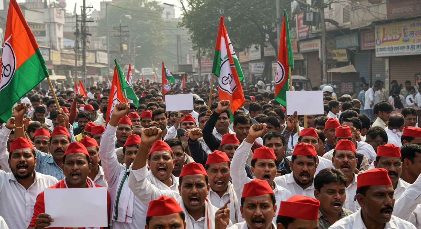 SP Ruckus in UP: Activists Take to Streets Against SIR, Akhilesh Yadav Says 'Government Failed on All Fronts'