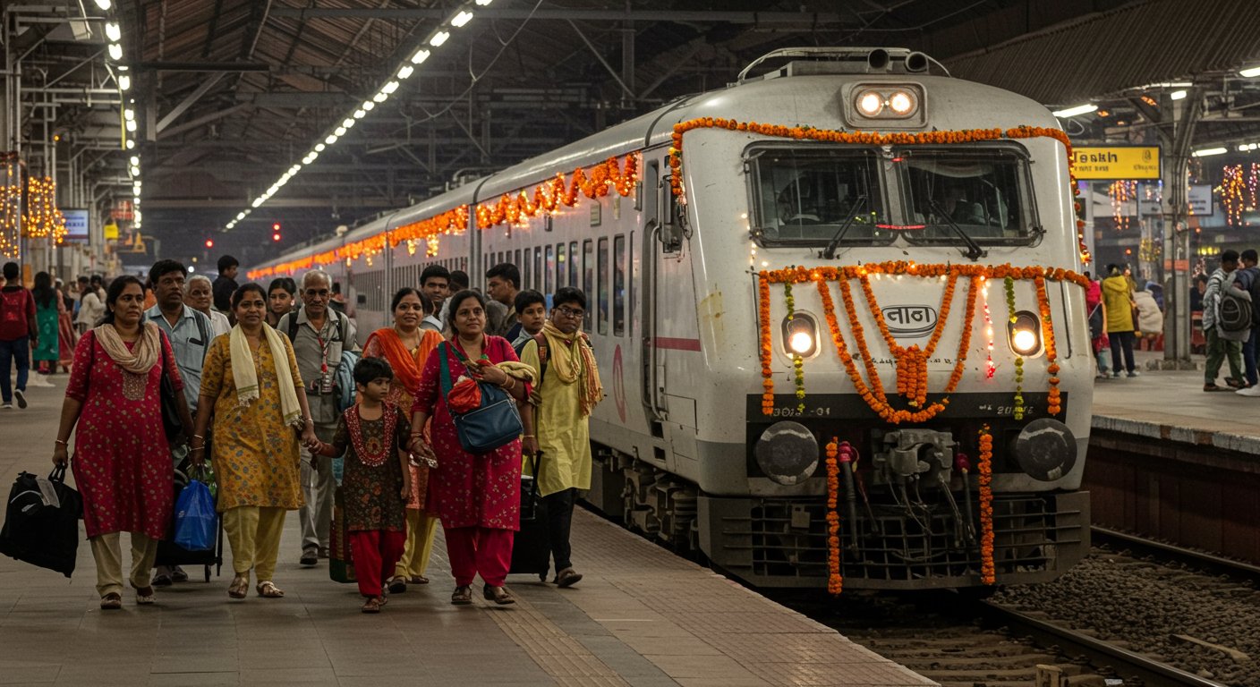 Railways' Big Gift: UP to get Special Trains for Durga Puja-Diwali, starting October 1!