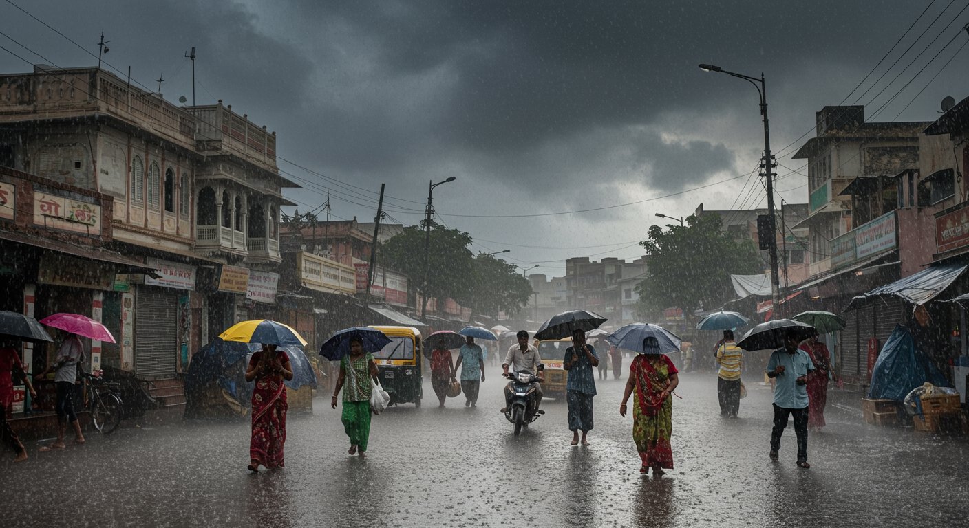 Heavy Rain Alert in 15 Districts: Weather to Remain Disturbed Till September 19, India Records 39% Excess Rainfall This Year