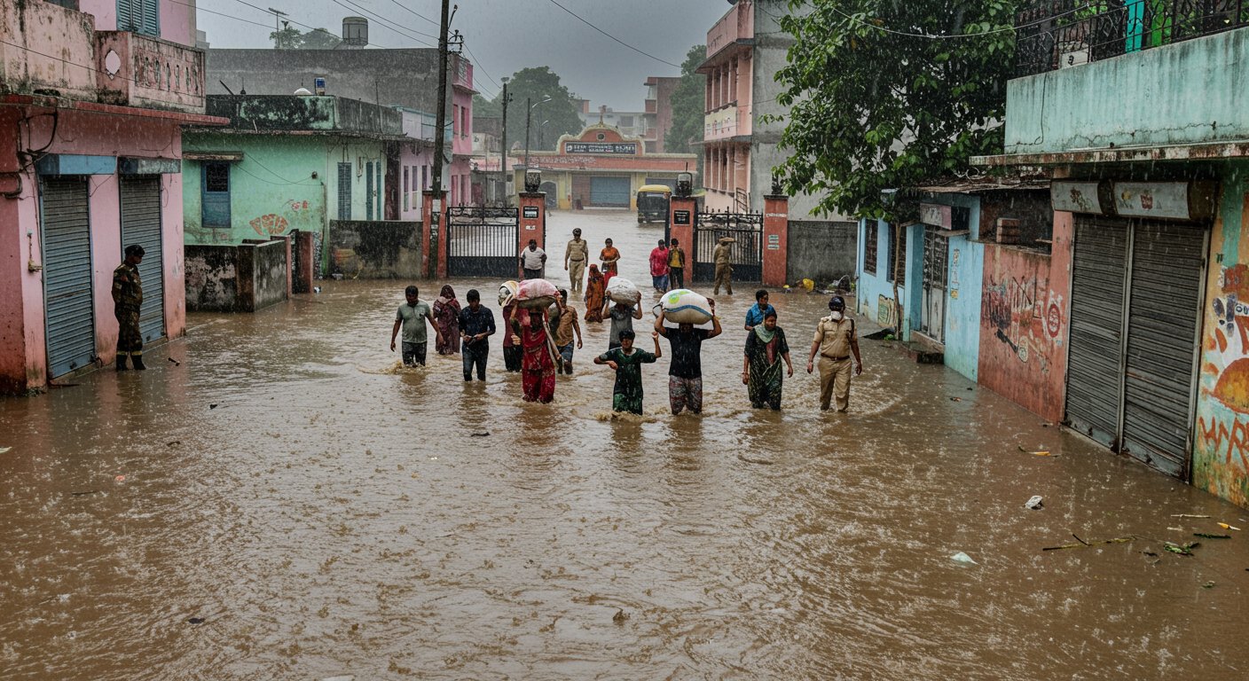 Heavy Rain Wreaks Havoc in Rampur, Sambhal, and Moradabad: Schools Closed, 5 Dead, Administration Issues Alert
