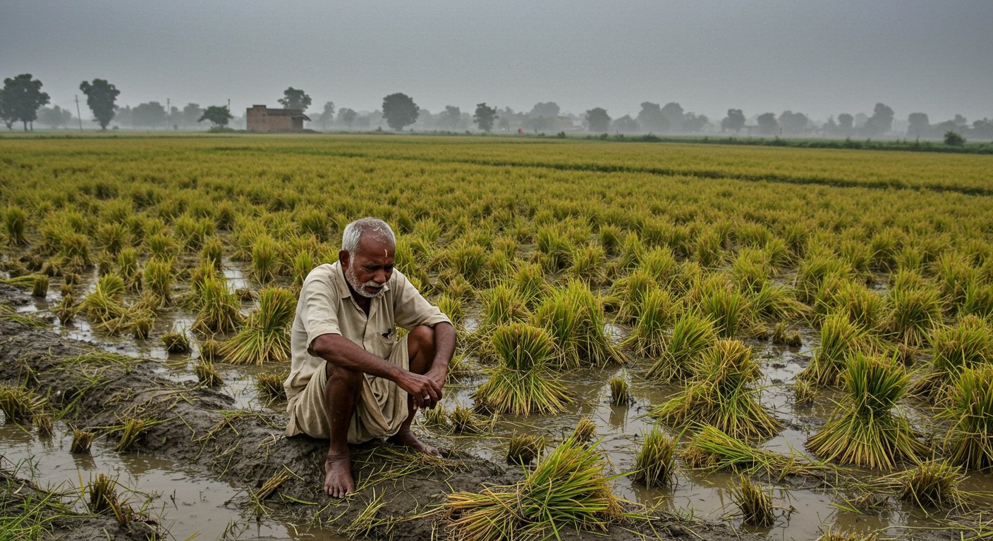 यूपी में बारिश का कहर: धान की फसल बर्बाद होने पर किसान ने दुखों से टूटकर लगाई फांसी
