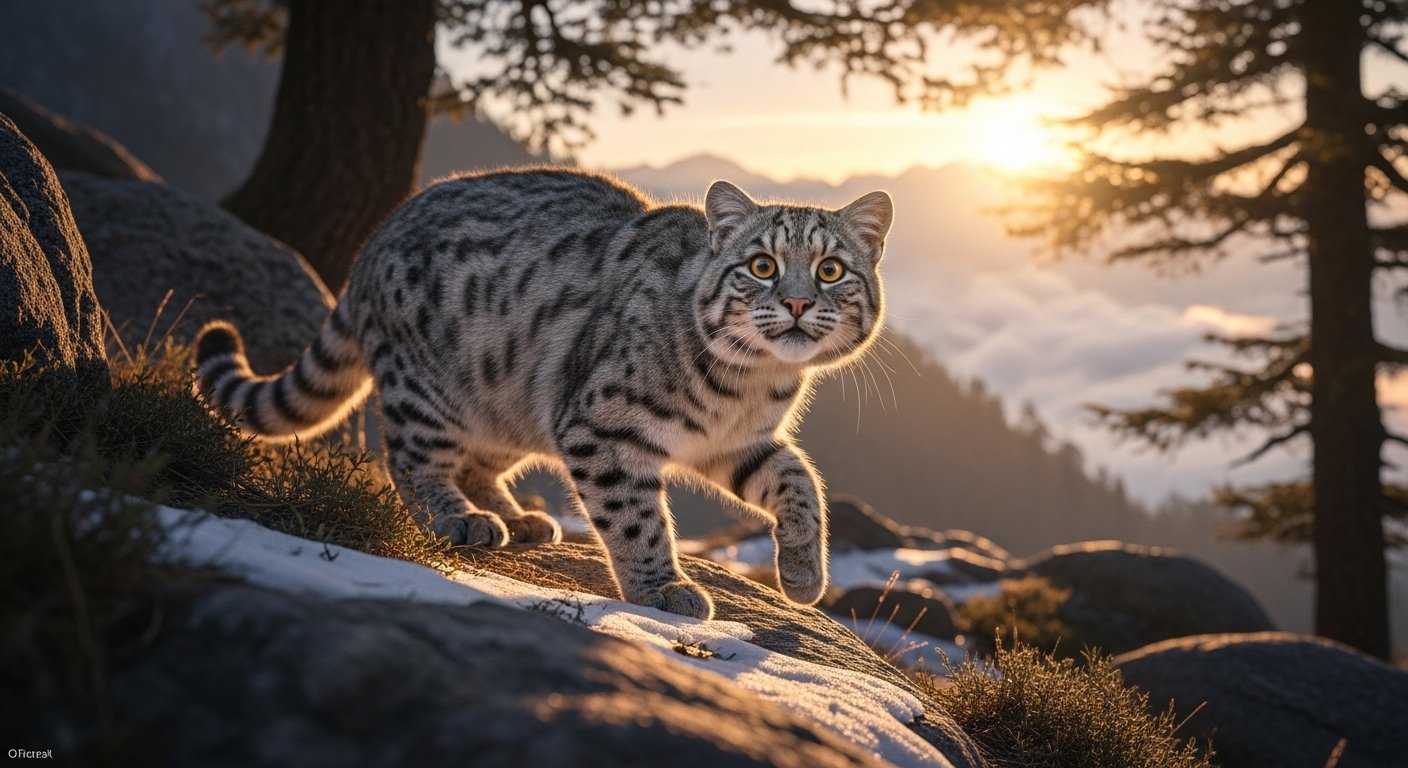 Extremely Rare Creature Spotted in India's Mountainous Region, Its Astonishing Moments Captured on Camera!