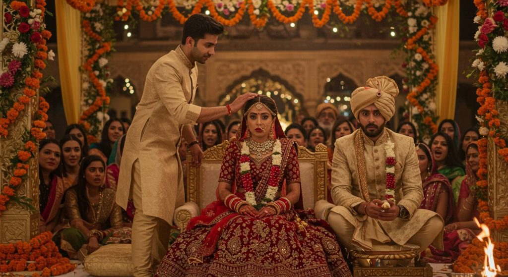 UP: Amidst Wedding Rituals, Lover Appears, Fills Bride's Parting with Vermillion in Front of Groom; Everyone Stunned