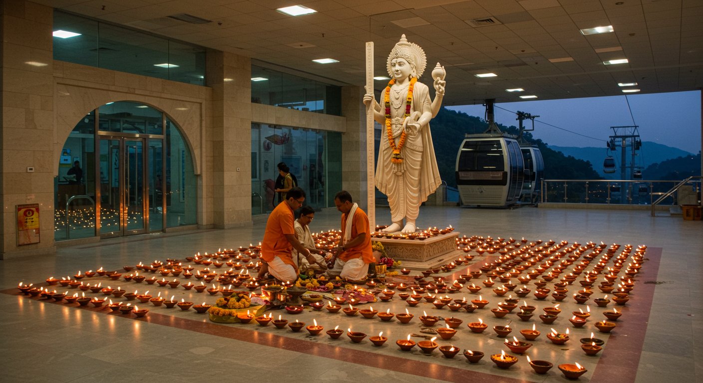 Uttar Pradesh: Five-Foot Statue of Lord Vishwakarma to be Installed at Ropeway Station, Expected to Open by Dev Deepawali