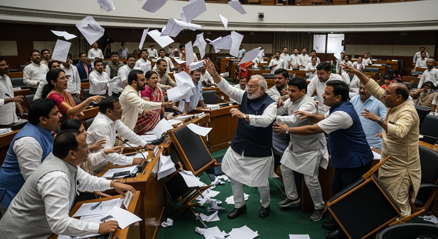 चंडीगढ़ निगम सदन में भारी हंगामा: सीनियर डिप्टी मेयर समेत चार पार्षद निष्कासित, धक्का-मुक्की और एजेंडे फाड़ने से कार्यवाही बाधित