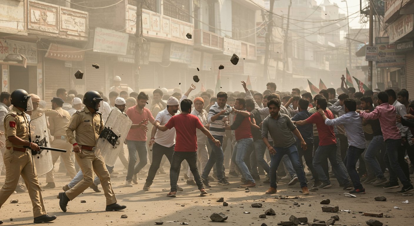 यूपी में ‘आई लव मोहम्मद’ जुलूस पर बवाल, पुलिस टीम पर हुआ पथराव