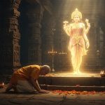 Viral Video: Man Gets Divine Vision of Goddess Right After Bowing at Temple, People Amazed!