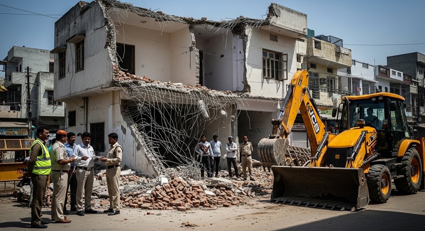 Illegal construction at Sambhal MP Barq's house demolished, 1.35 lakh fine imposed
