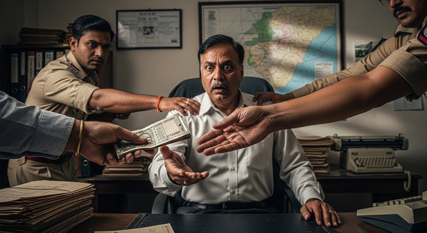Sambhal: Lekhpal arrested red-handed taking ₹12,000 bribe; Anti-Corruption Team's major action.