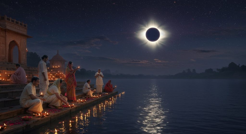 Sarva Pitru Amavasya 2025: Solar Eclipse to Occur at Night on Ancestors' Farewell Day, Know Its Special Significance