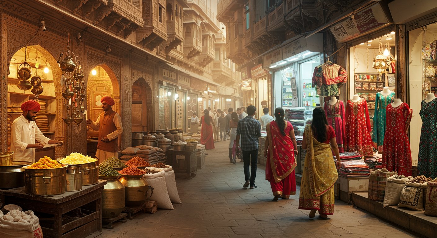 From the Scent of Ghee to the Radiance of Fashion: The Changing Identity of Pali's Unique Market