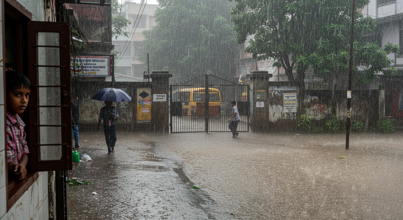 Torrential Rain Wreaks Havoc in Bareilly: All Schools Closed, Two-Day Holiday in Pilibhit; Met Department Issues 'Orange Alert'
