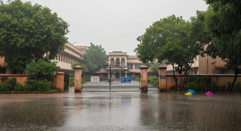 Schools and colleges to remain closed till September 7 due to rain, announces state's Education Minister.