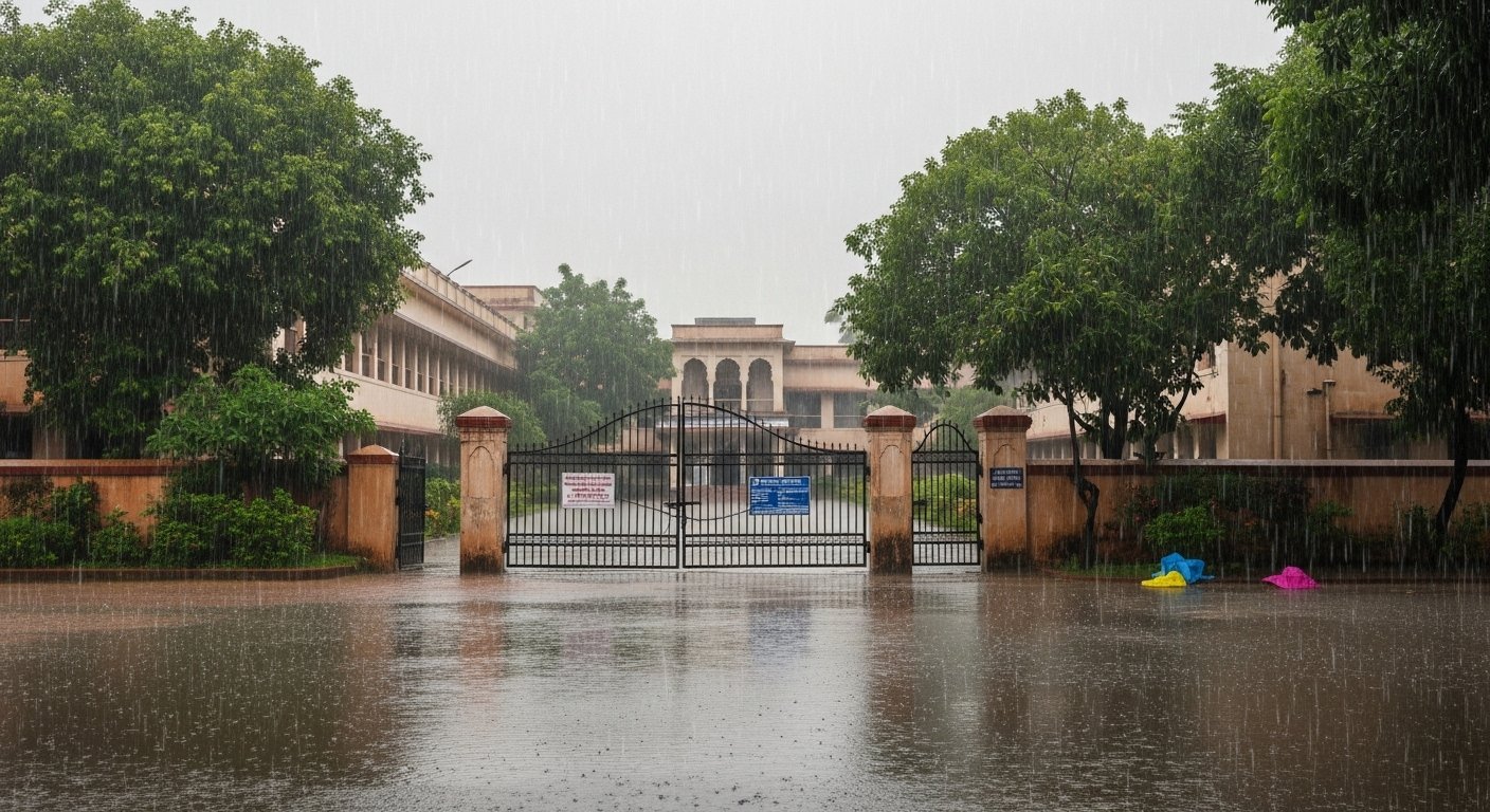 Schools and colleges to remain closed till September 7 due to rain, announces state's Education Minister.