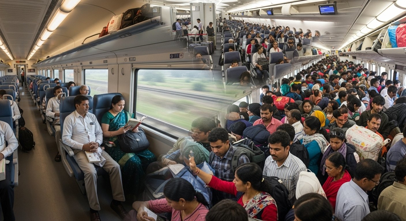 दिवाली के बाद ट्रेनों का अनोखा हाल: दिल्ली के लिए सीटें खाली, मुंबई के लिए मारामारी, हवाई जहाज फुल!
