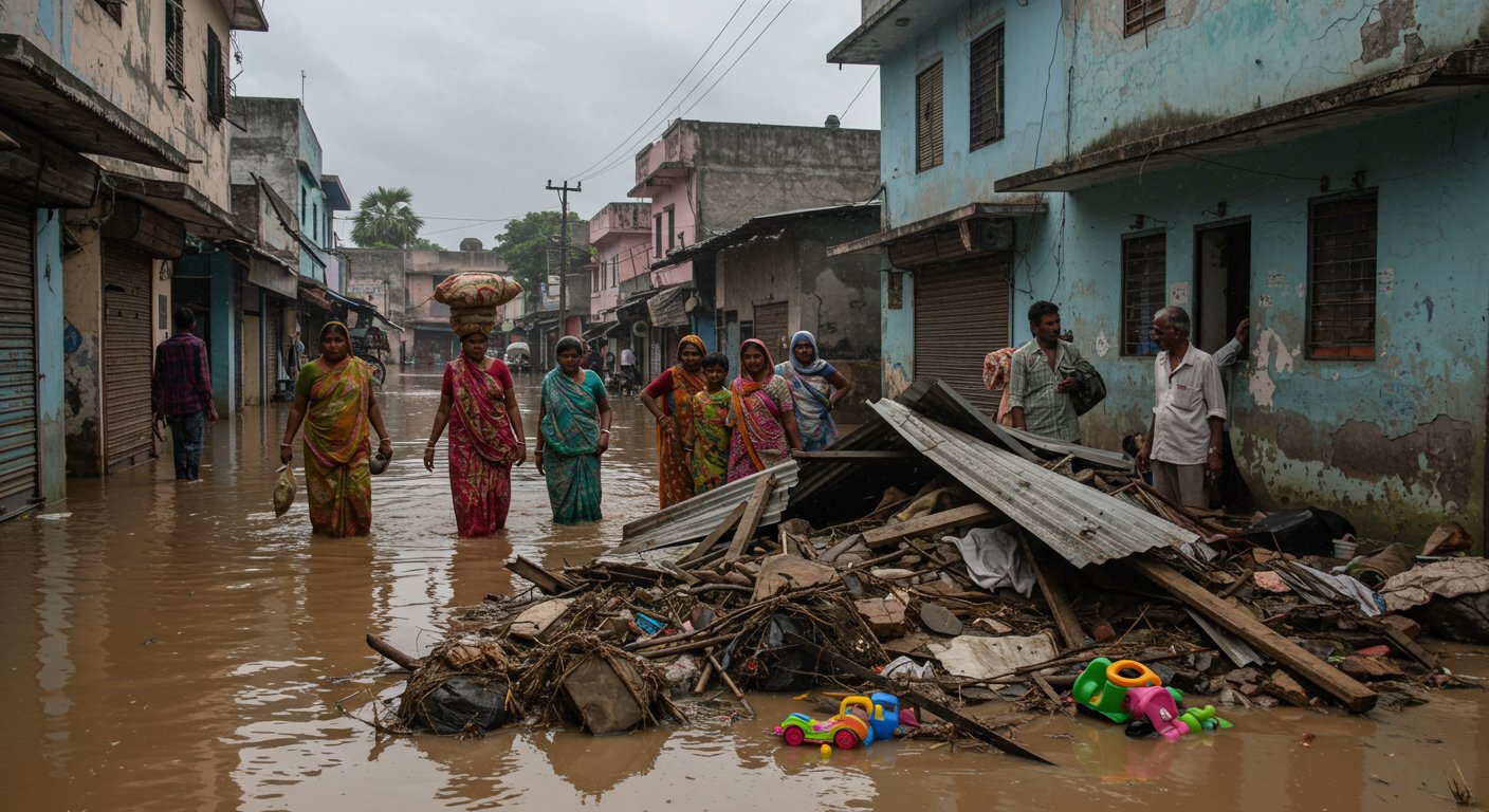 Union Home Minister spoke with CM-Governor on flood situation; Waterlogging in 9 districts, high alert in Jalandhar; Roof collapsed in Ludhiana, tragic death of 8-year-old child