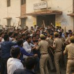 Shahjahanpur: Uproar after remarks on religious book, mob surrounds police station, police resort to lathi-charge.
