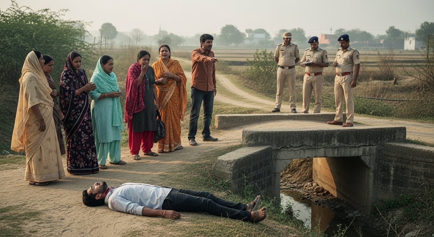 Sensation in Shahjahanpur: Young Man's Body Found Near Jhala, Injury Marks on Body, Family Alleges Murder!