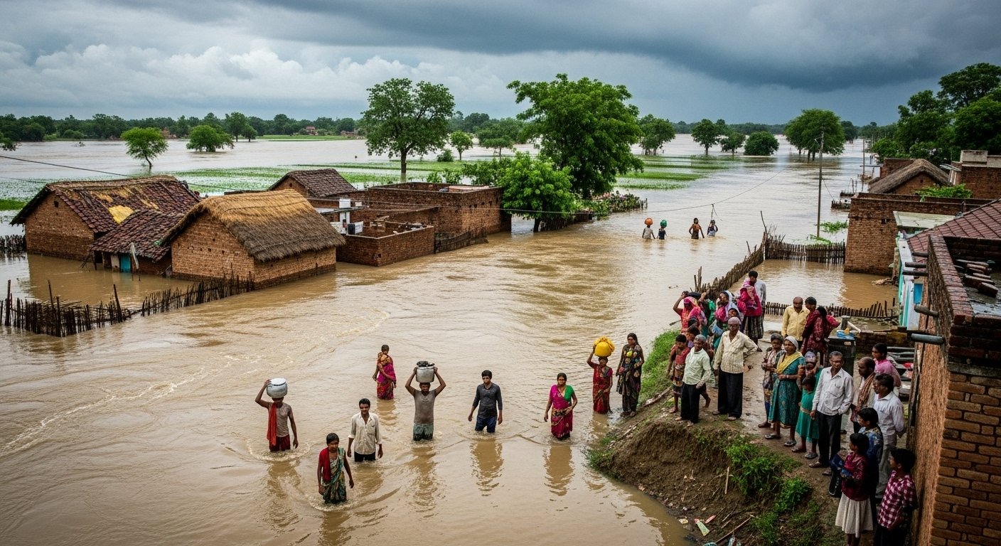 Sharda-Deoha Rivers Overflow in UP: Flood Threat in 30 Villages, Water Enters Low-Lying Areas, Problems Worsen