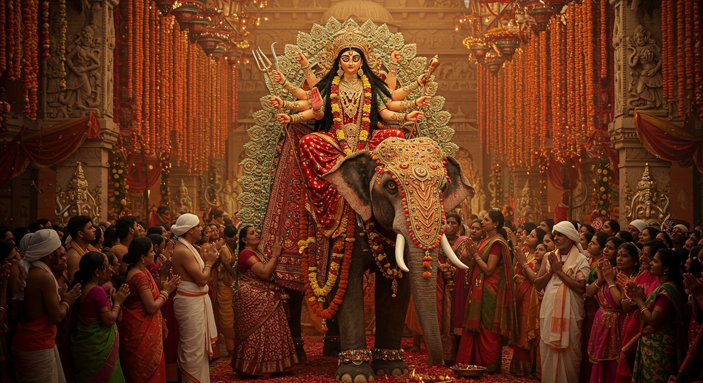 Major Change for Navratri: This time a 10-day festival, Maa Durga to arrive on an elephant; Ashtami on September 30 and Navami on October 1!