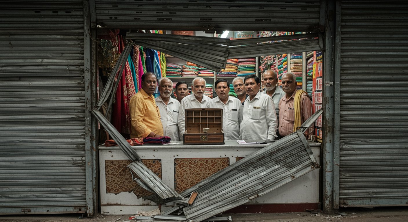 Another 8 Lakh Theft in UP's Shivaji Market: Shutter Broken, Cash Box Empty, Traders Furious