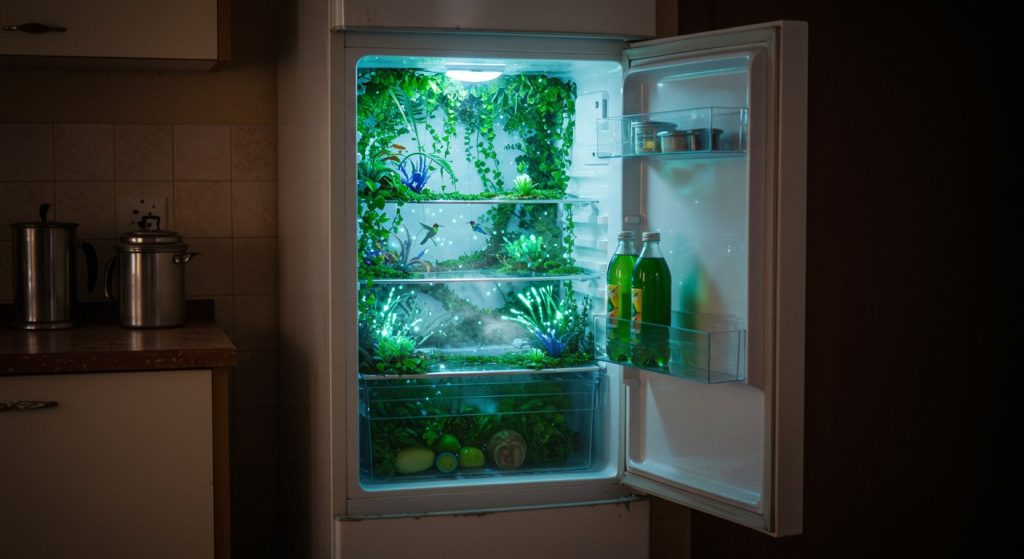 The fridge looked normal from the outside, but the moment the door opened, everyone was left stunned by the scene inside!