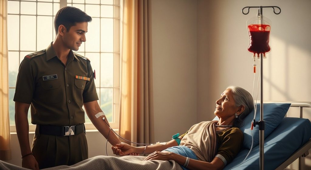 Humanity's Example: Soldier Donates Blood, Saves Tribal Woman's Life