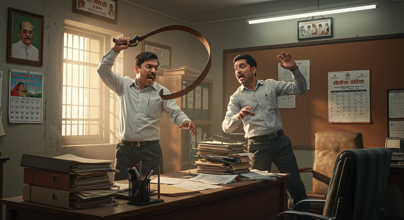 सीतापुर में प्रिंसिपल ने BSA पर बरसाई बेल्ट: शिक्षा विभाग में हड़कंप, बनी उच्चस्तरीय जांच कमेटी