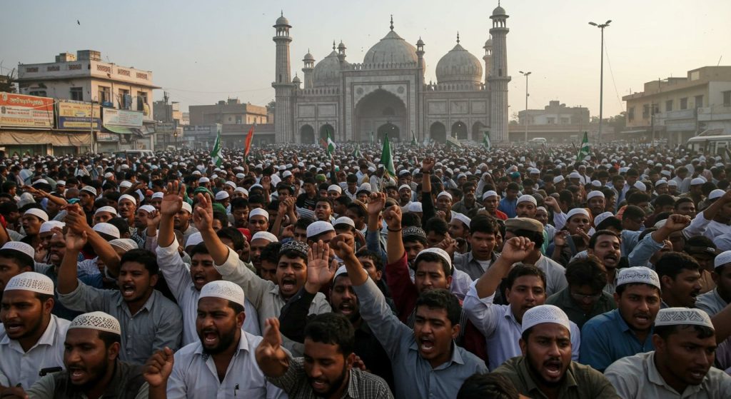 ‘Sar Tan Se Juda’ Slogans Raised After Friday Prayers in Kaushambi; 10 Arrested, Tension in Area