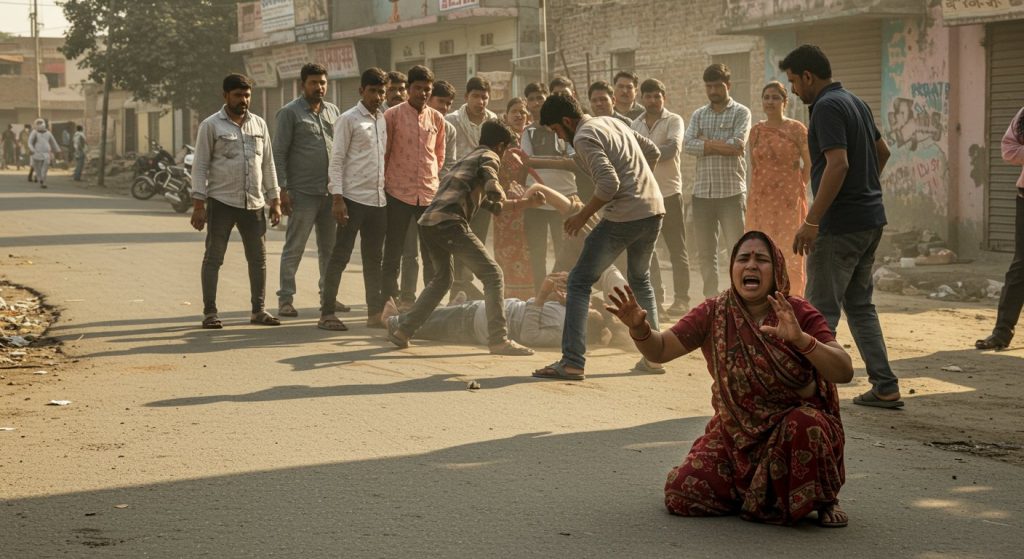 Horrifying Incident in UP: Husband Beaten by Goons, Wife Screamed 'Someone Save Him' While People Watched on Road