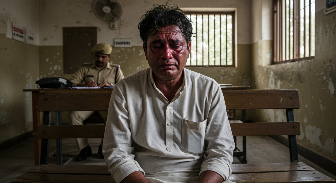 यूपी: ससुराल में दामाद की बेरहमी से पिटाई, पत्नी और सालों ने की बेइज्जती; थाने में फूट-फूटकर रोया पति
