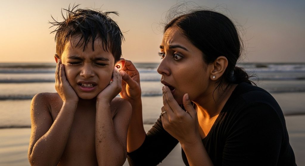 Son's Ear Pain After Emerging From Sea, What Mother Saw Blew Her Mind!