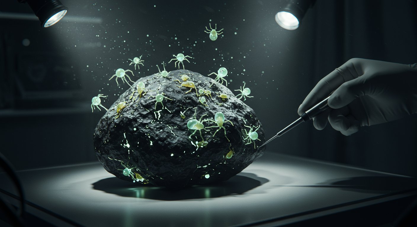 'Alien'-like creatures emerged from a mysterious space rock, sparking a worldwide sensation!