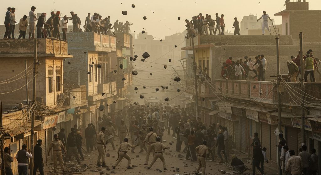 Bloody Clash in UP: Roofs Become 'Battlegrounds'; Stone-Pelting, Firing, and Lathi-Charge Rock Area