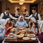 Viral Video: Waiters began covering customers' heads the moment food arrived in a restaurant, leaving people stunned by the sight!