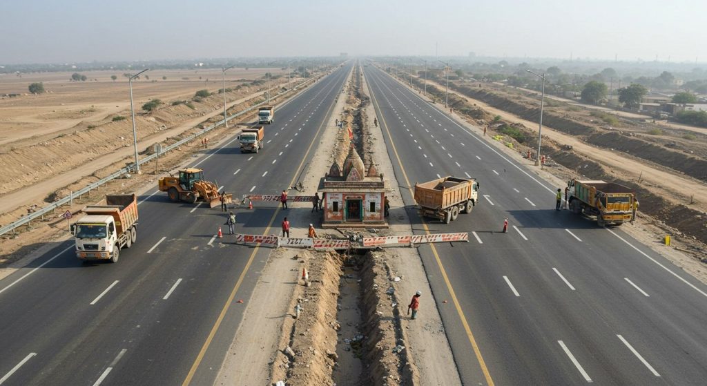 537-meter mystery halts 125-km four-lane road: Know this bizarre dispute!