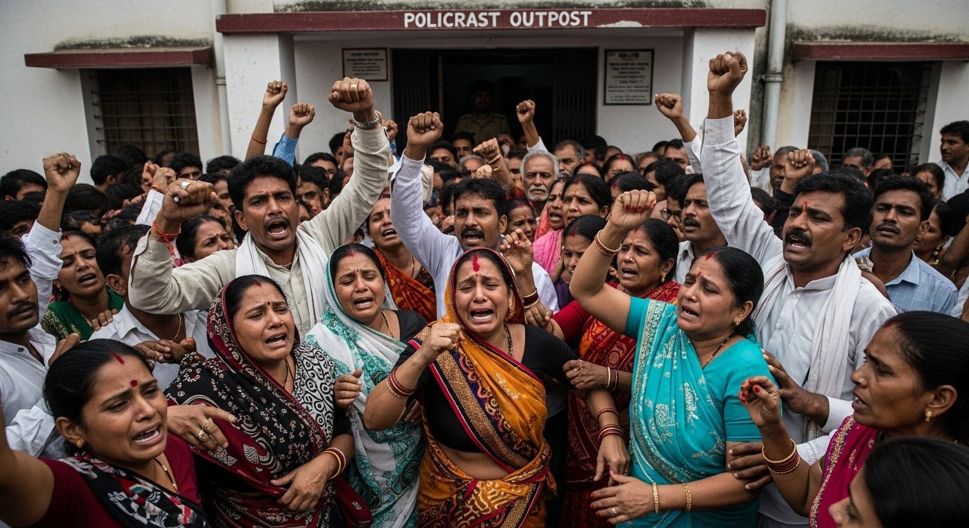 Sultanpur Brutality: 12-year-old boy murdered, body hanged; Furious relatives protest at police post.