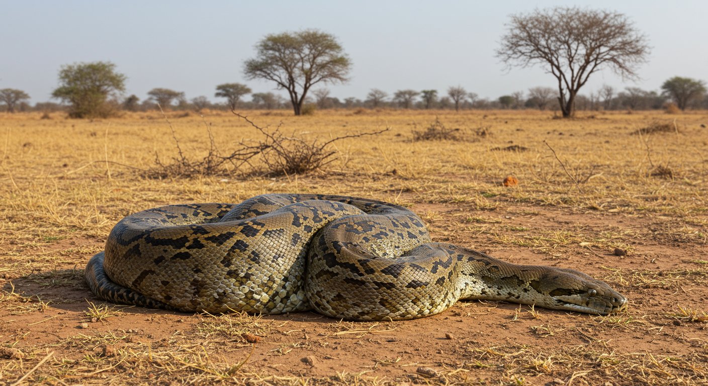 UP: Python Swallows Nilgai Calf; Giant Snake Struggles, Watch What Happened Next... VIDEO