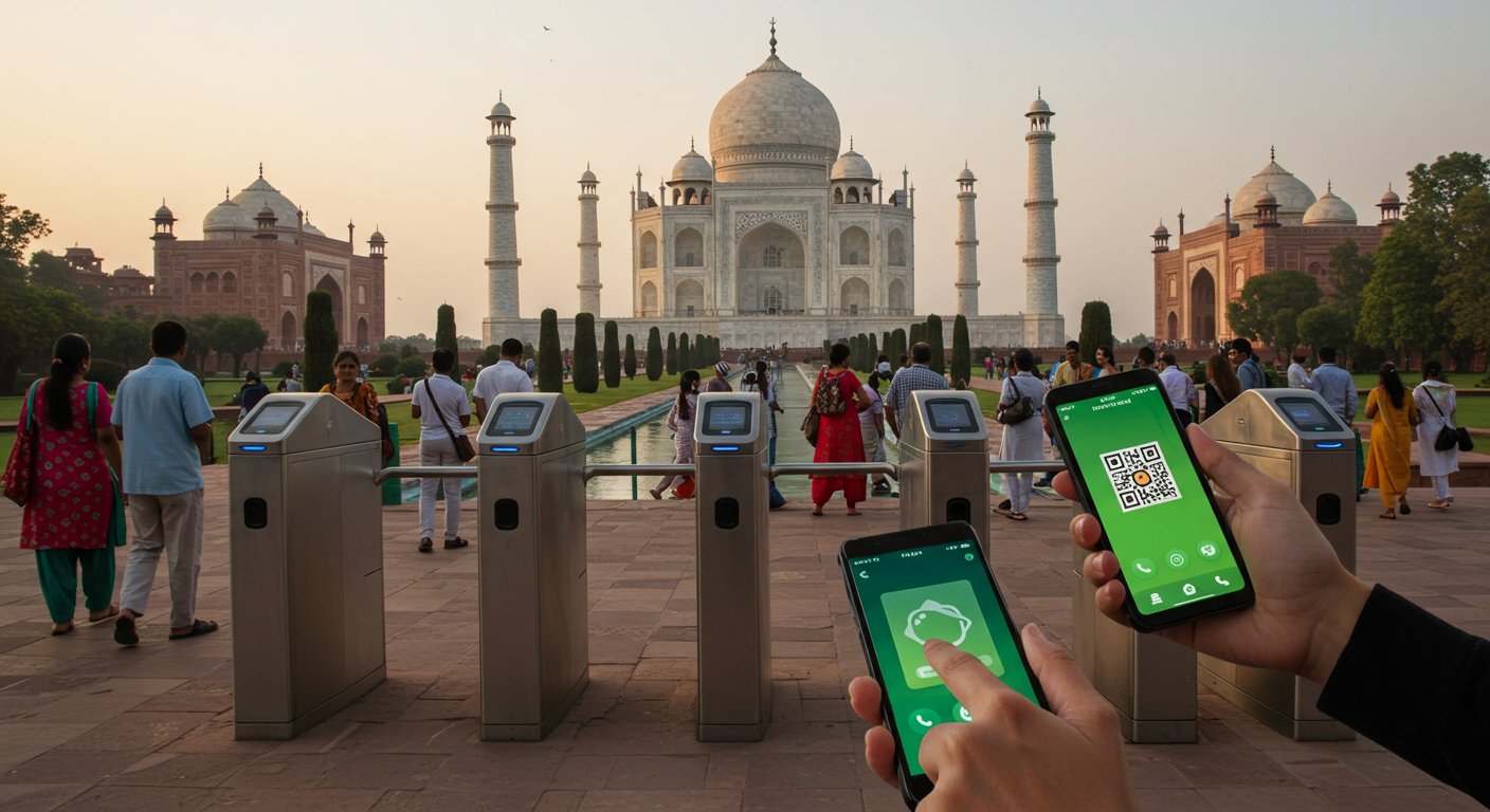ताजमहल के दीदार अब और भी आसान: स्मार्ट गेट से एंट्री, व्हाट्सएप चैटबॉट से मिलेंगे टिकट!
