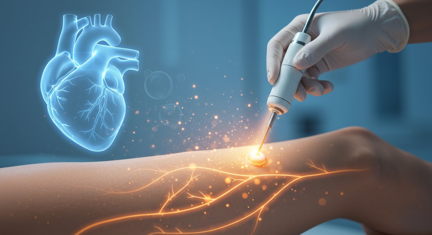 Leg Vein Treatment Now As Easy As Heart Procedures: No Incision, No Stitches, No Cutting Required!