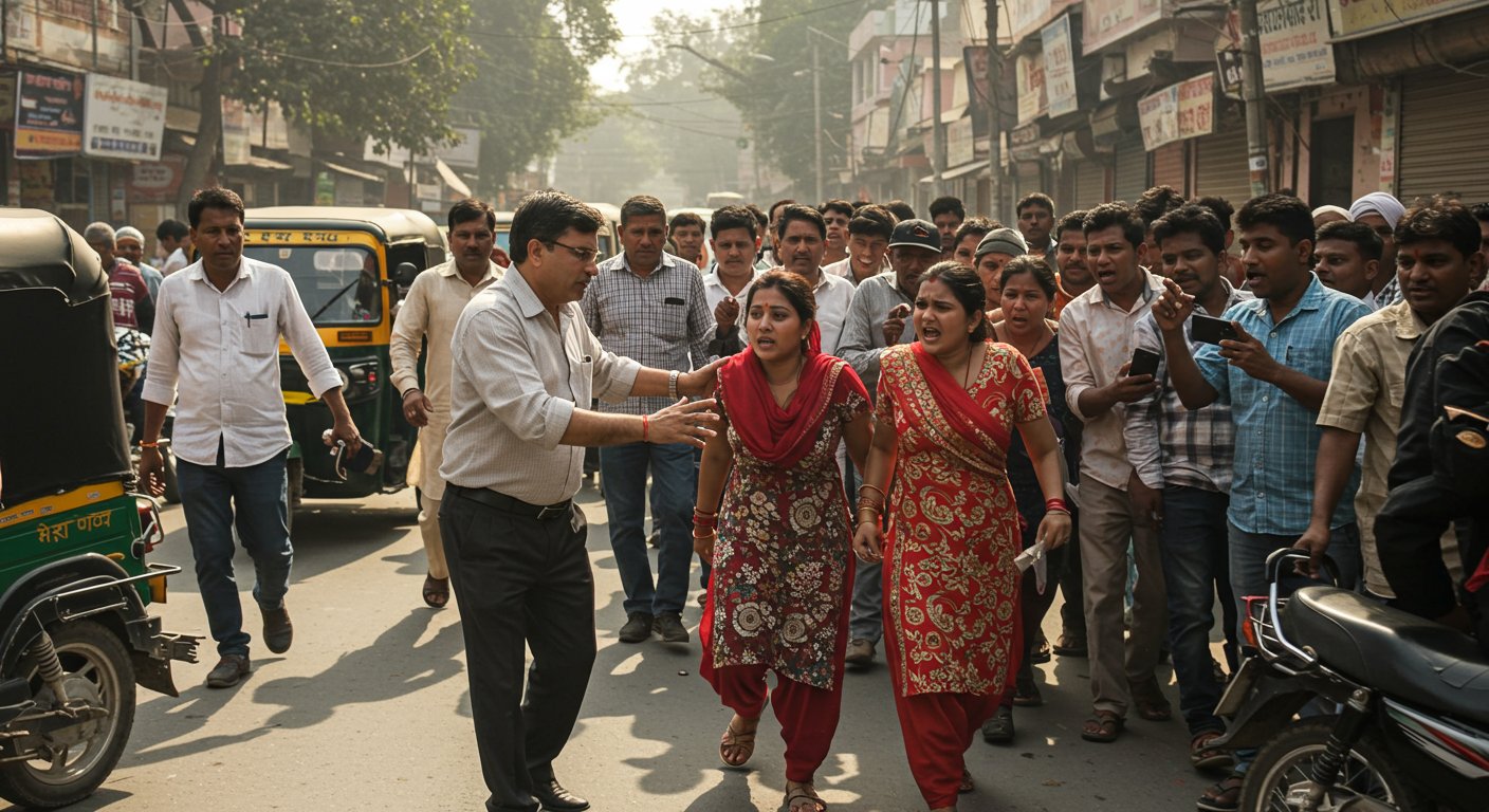 यूपी: बीच सड़क शिक्षक की गंदी हरकत, युवती से छेड़छाड़ पर मचा बवाल, आरोपी जेल भेजा गया