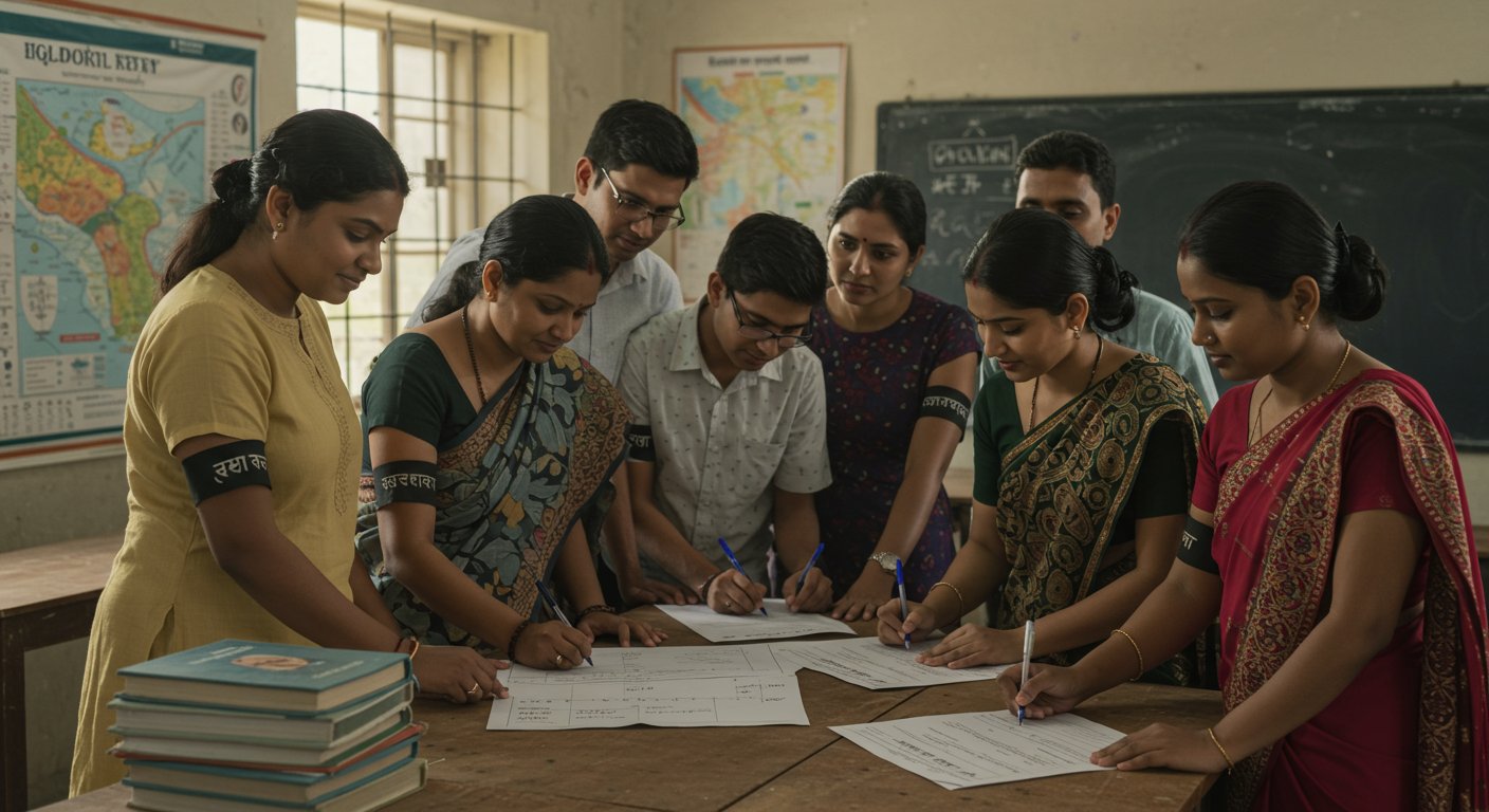 यूपी में आज से शिक्षकों का ‘काला आंदोलन’: टीईटी अनिवार्यता के विरोध में काली पट्टी और हस्ताक्षर अभियान